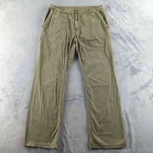 Kavu Pants Mens 38 Green Straight Leg‎ Lightweight Outdoor Casual Chino Style